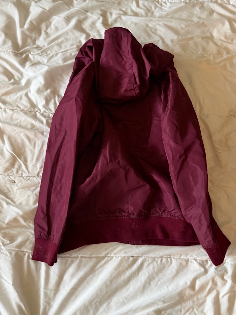 The Children's Place Hooded Bomber Jacket - Burgundy